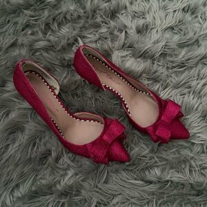 Betsey Johnson Pink Shimmer Stiletto Heels